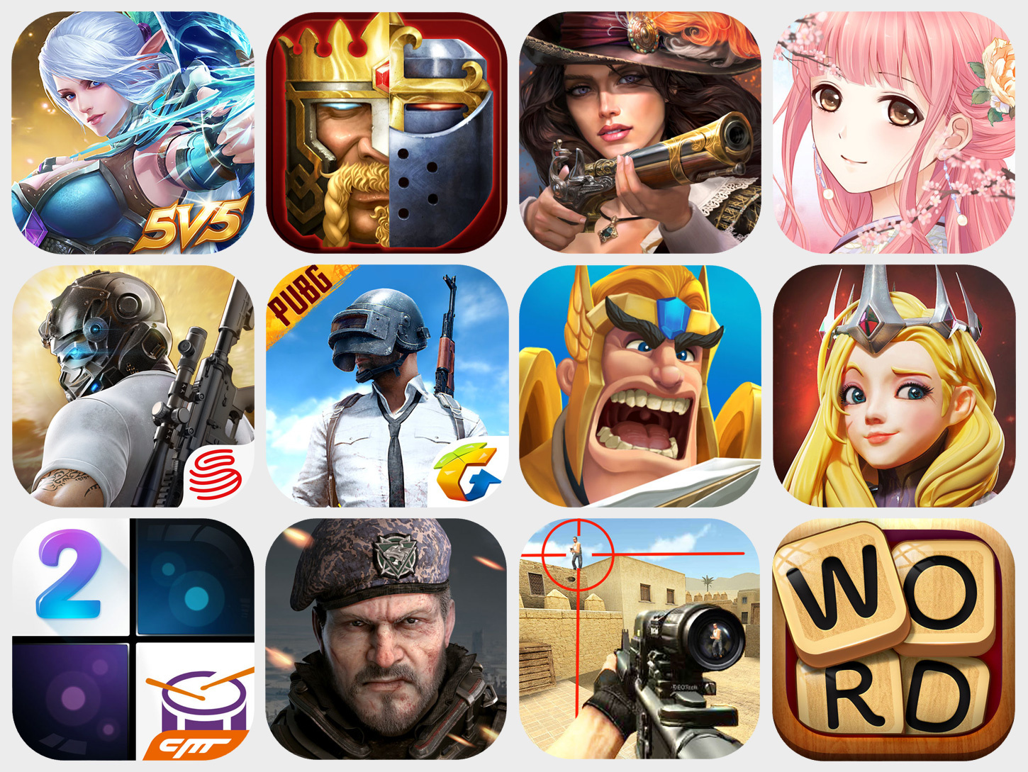 2018年4月出海手游TOP30：《三国志M》海外收入大增，《PUBG Mobile》继续领先下载榜