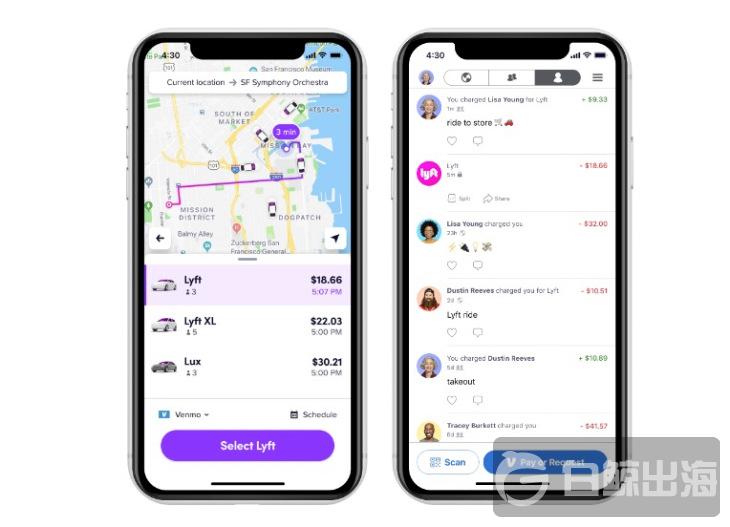 Lyft将允许乘客通过Venmo支付/分摊车费