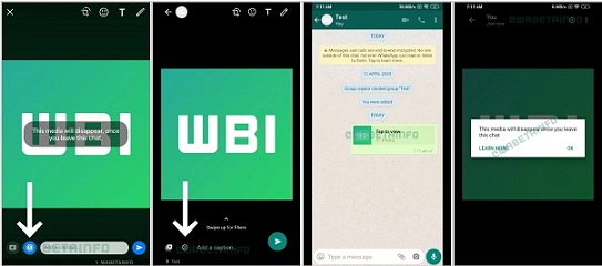 WhatsApp将在其移动应用中增加聊天图片自毁功能