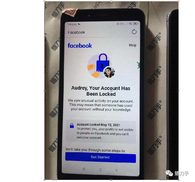 FaceBook提示Locked锁定账号