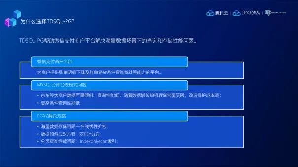 TDSQL在微信支付数据密集型应用落地实践