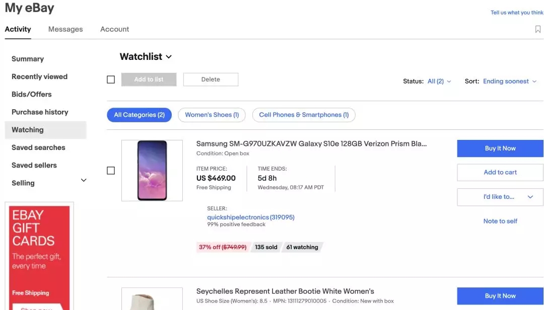 Ebay提销技巧！如何让消费者快速清空watch list中的产品？