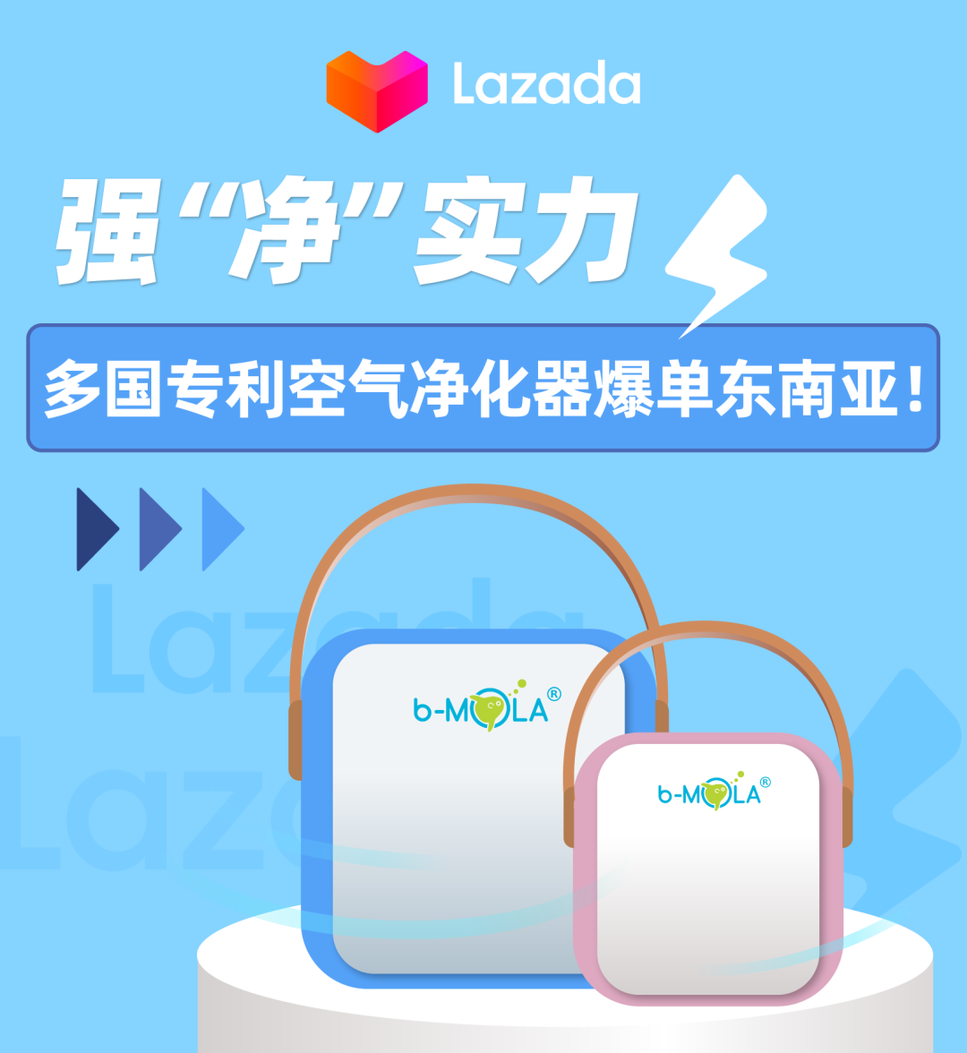 Lazada：强“净”实力，多国专利空气净化器爆单东南亚！