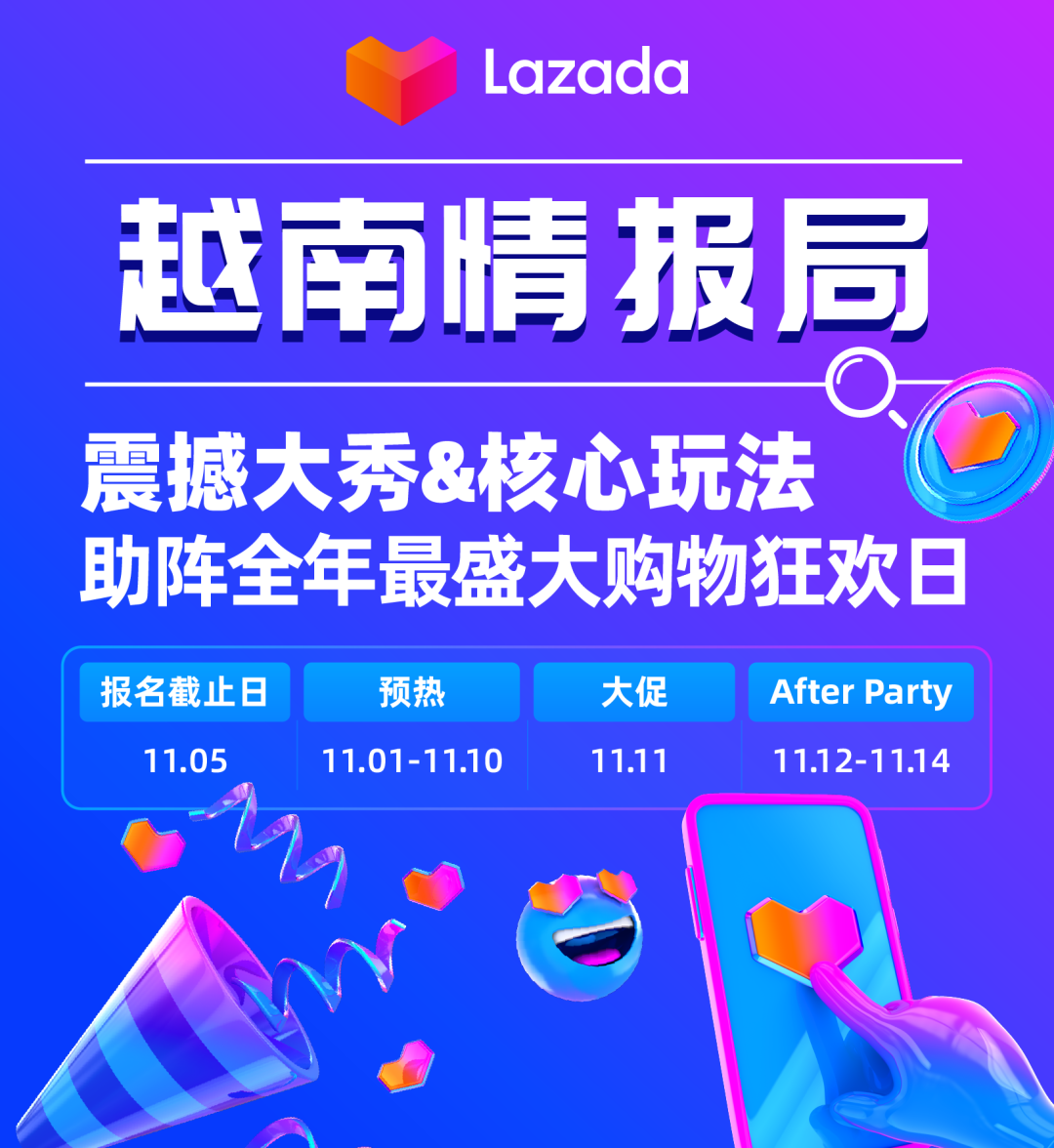 Lazada越南情报局｜震撼大秀&核心玩法助阵全年最盛大购物狂欢日