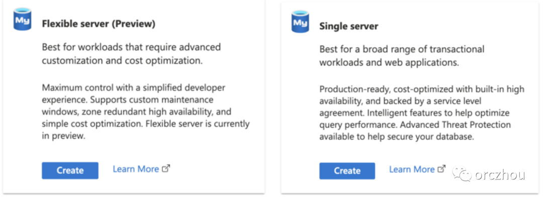 Azure 数据库的 Flexible Server