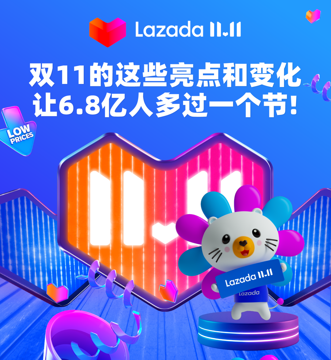 Lazada：双11的这些亮点和变化，让6.8亿人多过一个节！