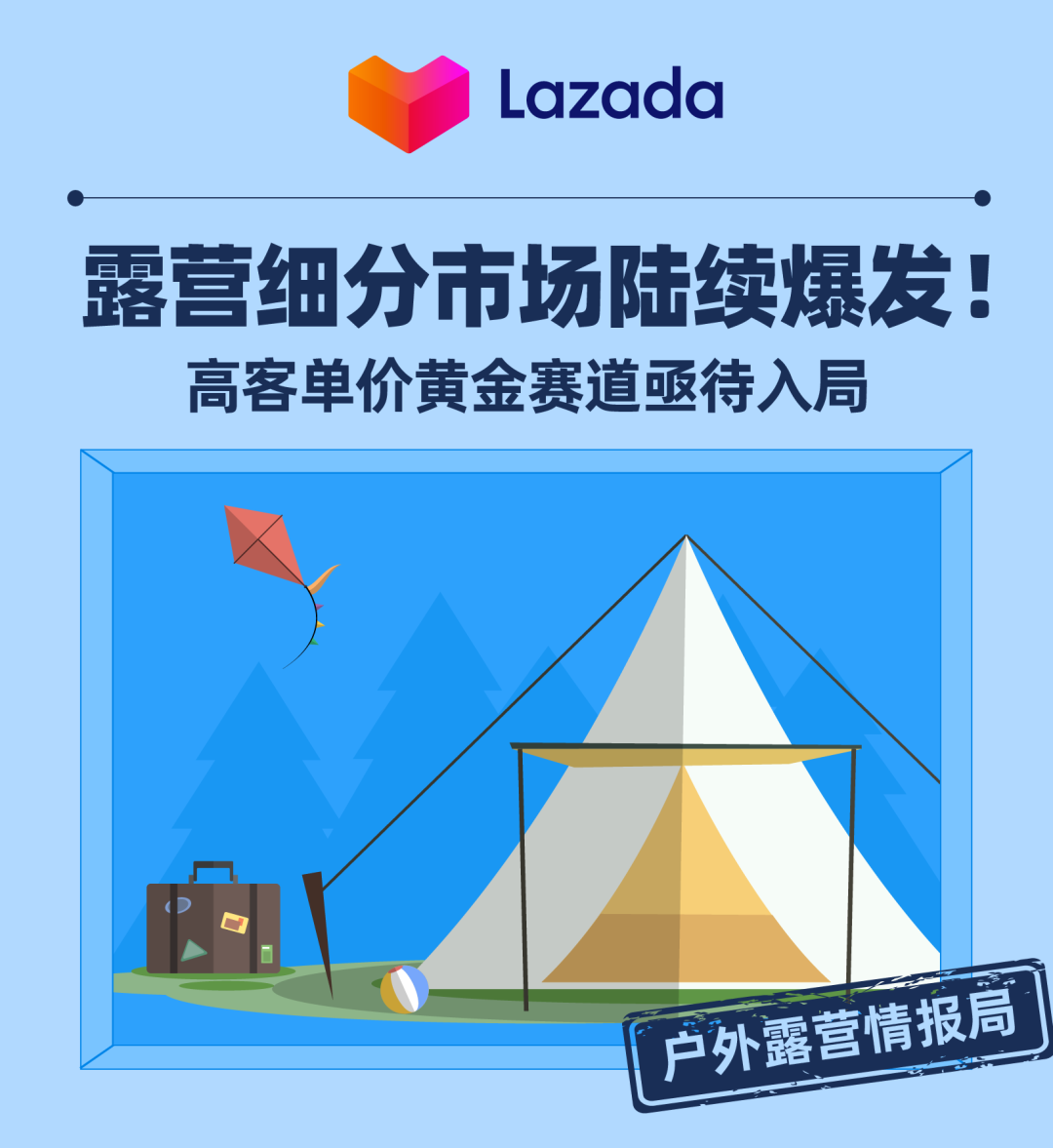 Lazada户外情报局｜露营细分市场陆续爆发！高客单价黄金赛道亟待入局！