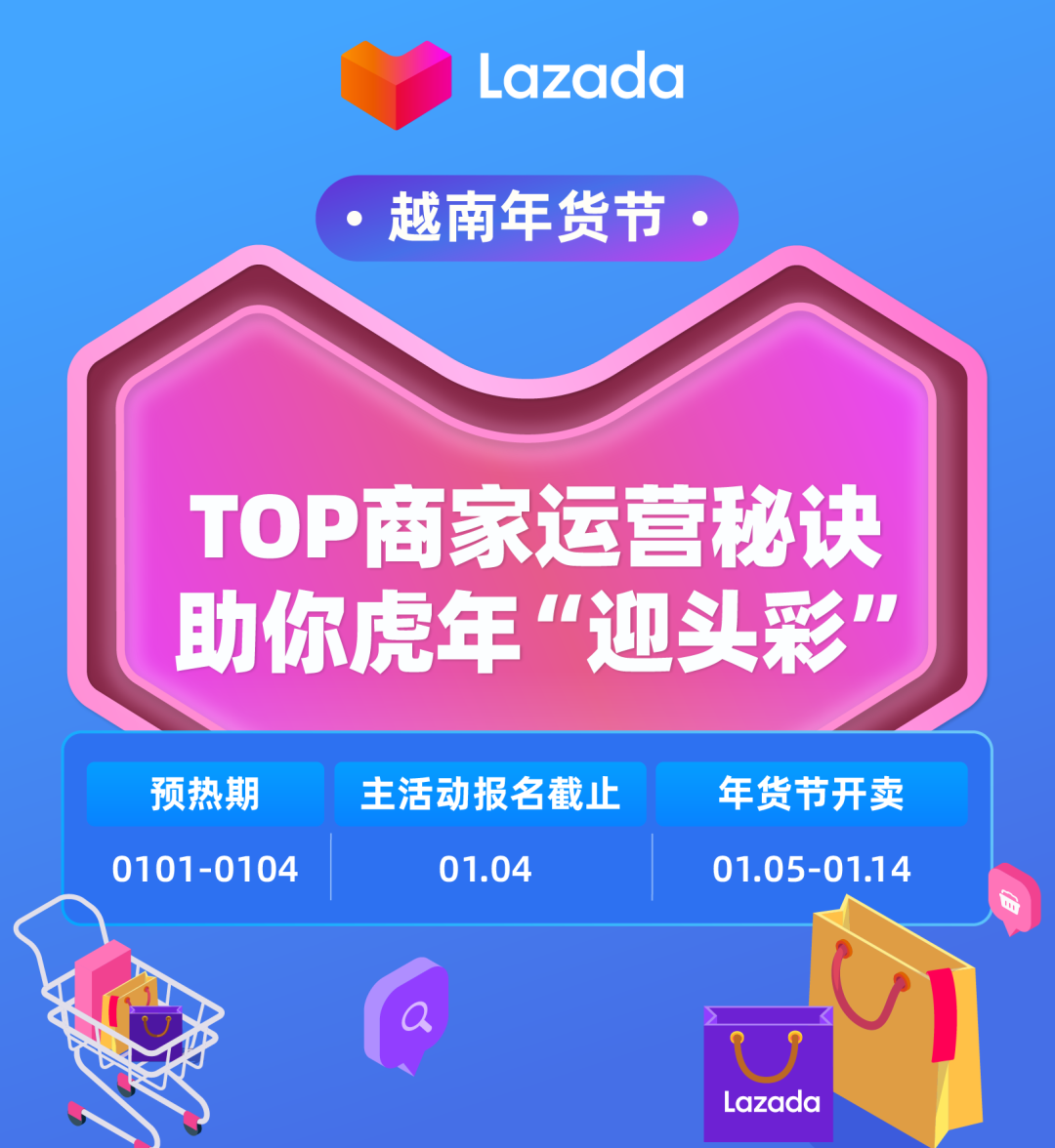 Lazada越南年货节｜轻松打爆千单热品！商家秘诀助你虎年迎头彩