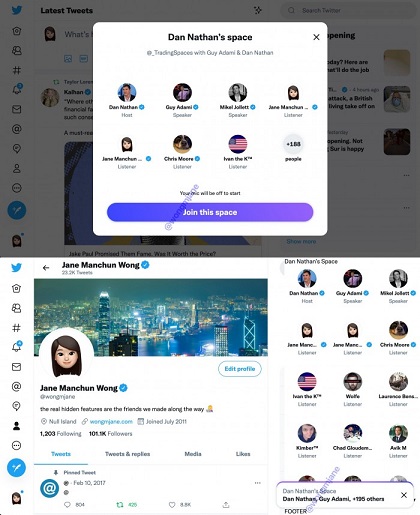 Twitter Spaces语音聊天室功能正在进行桌面和网络应用的测试