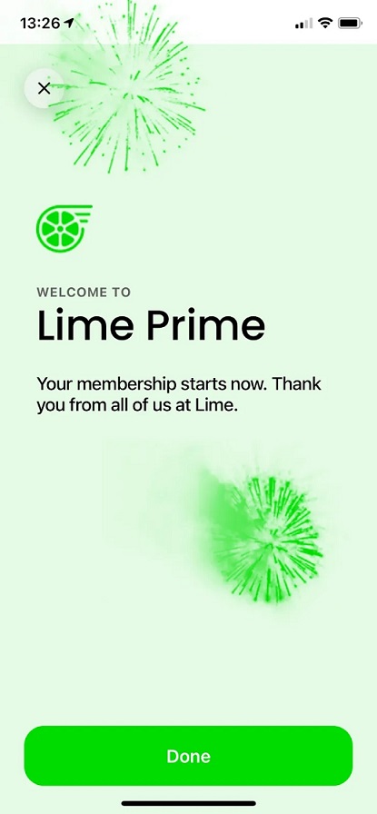 Lime滑板车公司带来新的月度订阅服务Prime