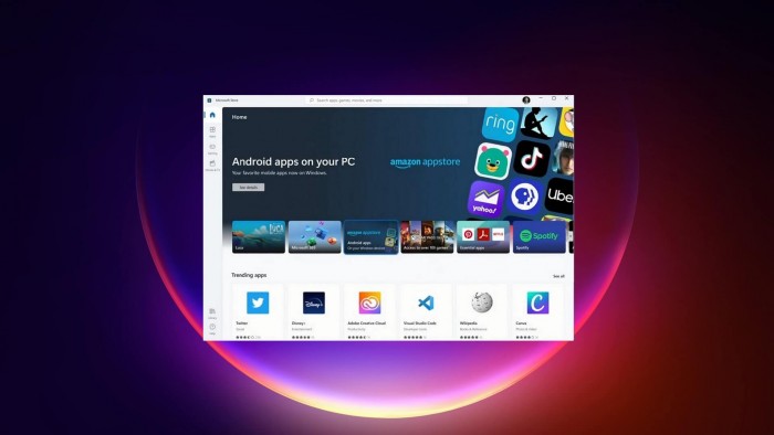 亚马逊的AppStore首次出现在Microsoft Store中