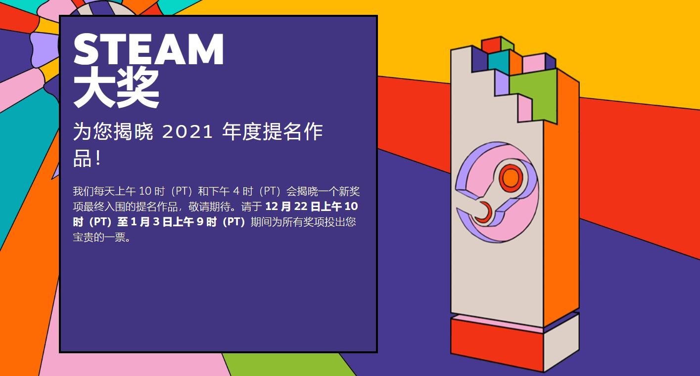 Steam大奖提名公布 《2077》《生化8》年度最佳提名