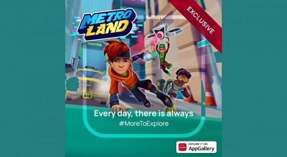 游戏开发商Kiloo在华为AppGallery独家推出《MetroLand》跑酷作品