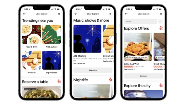 Uber推出“探索”新功能：让用户发现附近的餐厅和娱乐场所