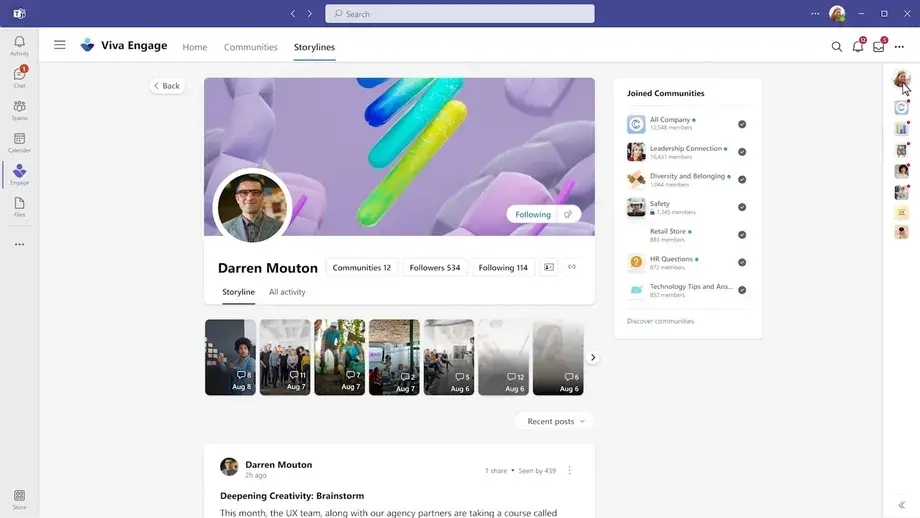 Microsoft Teams推出Viva Engage服务：打造办公版Facebook