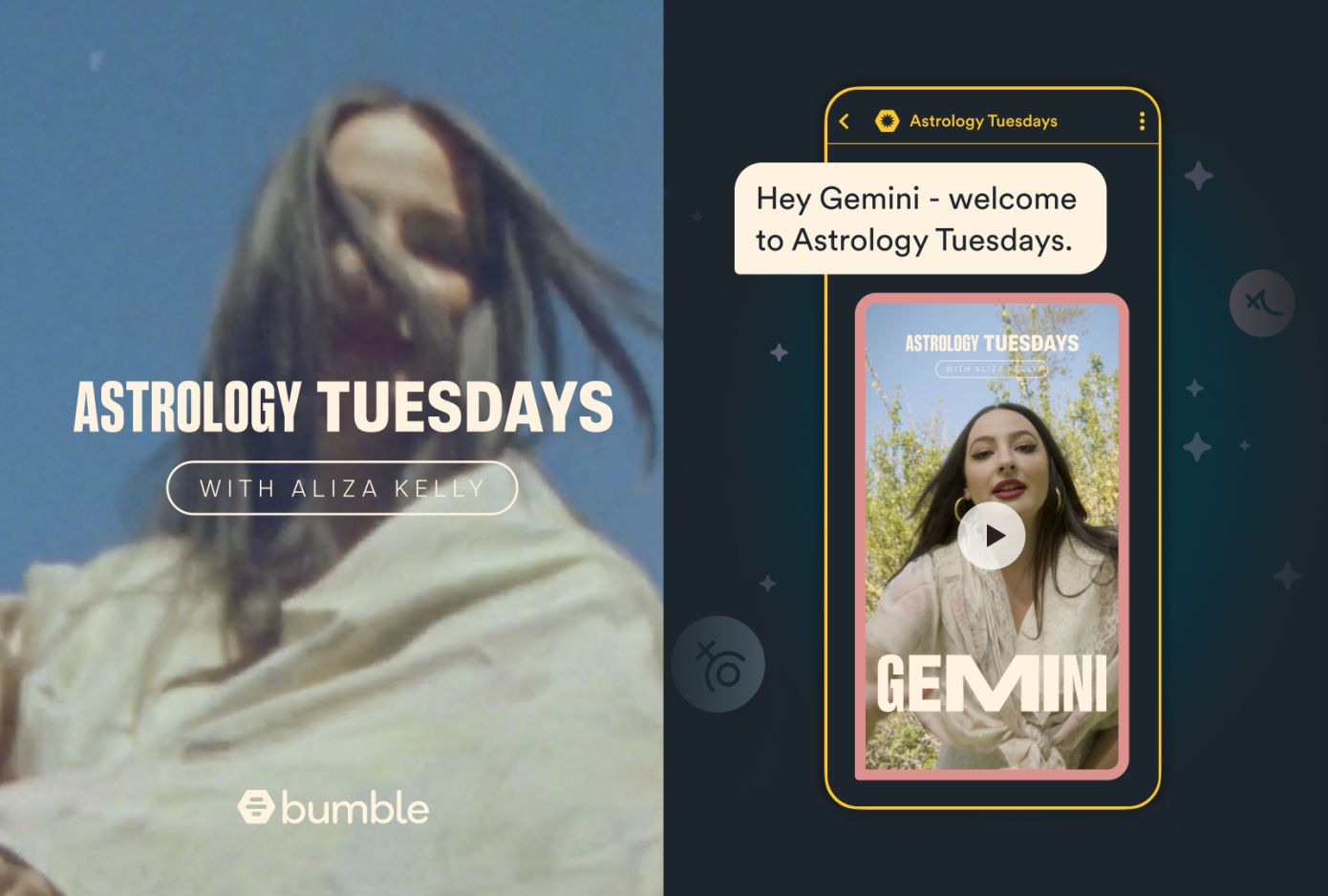 「Bumble」上线周更定制化占星版块，进一步打造“星座+交友”模式