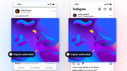 Meta：允许用户在Instagram和Facebook上晒出所持有的NFT藏品